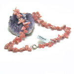 Ts baroque  collier en pierre naturelle de rhodochrosite