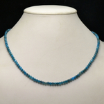 ronde 3-4 mm collier en pierre naturelle d'apatite