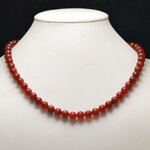 ronde 8 mm collier en pierre naturelle de cornaline
