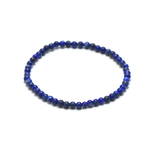 Perle ronde 4 mm 1 bracelet en pierre naturelle de lapis lazuli