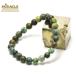 ronde 8 mm 1 bracelet en pierre naturelle de turquoise d'afrique