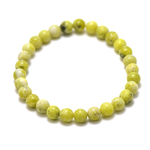 ronde 6 mm 1 bracelet en pierre naturelle de chrysoprase citron