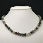 ronde 8 mm collier en pierre naturelle de jaspe héliotrope