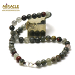 ronde 8 mm 1 collier en pierre naturelle de jaspe héliotrope