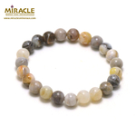 ronde 8 mm bracelet en pierre naturelle dagate bambou