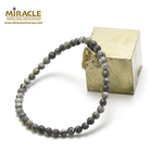 ronde 4 mm bracelet en pierre naturelle de Pinolite