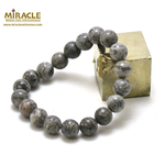 ronde 10 mm bracelet en pierre naturelle de Pinolite