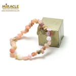 F pierre roulée 1 bracelet en pierre naturelle d'opale rose