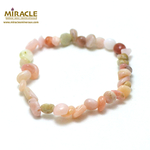 F pierre roulée bracelet en pierre naturelle dopale rose