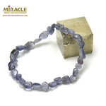 F pierre roulée 1 bracelet pierre naturelle de iolite
