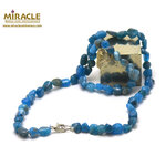 F pierre roulée collier en pierre naturelle d'apatite