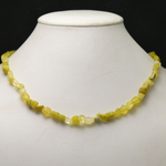 Pierre roulée collier en pierre naturelle dopale jaune