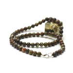 ronde 6 mm collier en pierre naturelle de rhyolite