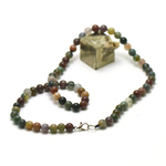 ronde 6 mm 1 collier en pierre naturelle d'agate indien