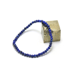 Perle ronde 4 mm bracelet en pierre naturelle de lapis lazuli