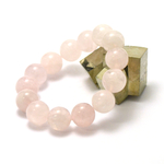 Ronde 16 mm 1 bracelet pierre naturelle quartz rose