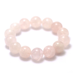 Ronde 16 mm bracelet pierre naturelle quartz rose