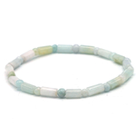 F tube ronde 4 mm 1 bracelet pierre naturelle de jade