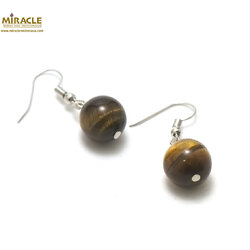 Set De Bijoux Paris Lideva - Collier Et Boucles D'oreilles En œil De Tigre, Perles Et Verre