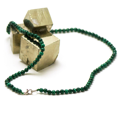 Parure bijoux Bracelet Collier perles Malachite du Congo qualité 7A 8 Taille pe