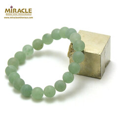 Bracelet Extensible En Héliotrope (pierre De Sang) - Largeur 15 Mm - Fait Main En France - Neuf Coffret Cadeau