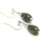 Apprêt %22 lustre - grainde riz facettée%22 boucle d'oreille pierre naturelle agate mousse