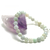 ronde 8 mm vert clair bracelet pierre naturelle de jade
