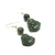 F bouddha boucle d'oreille en pierre naturelle de jade