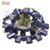 F trapèze horizontale collier en pierre naturelle de lapis lazuli