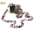 long palet oval- ronde 10 mm  collier en pierre naturelle de fluorite