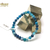 bleu 6 mm 1 bracelet en pierre naturelle d'agate