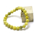 ronde 8 mm bracelet en pierre naturelle de chrysoprase citron