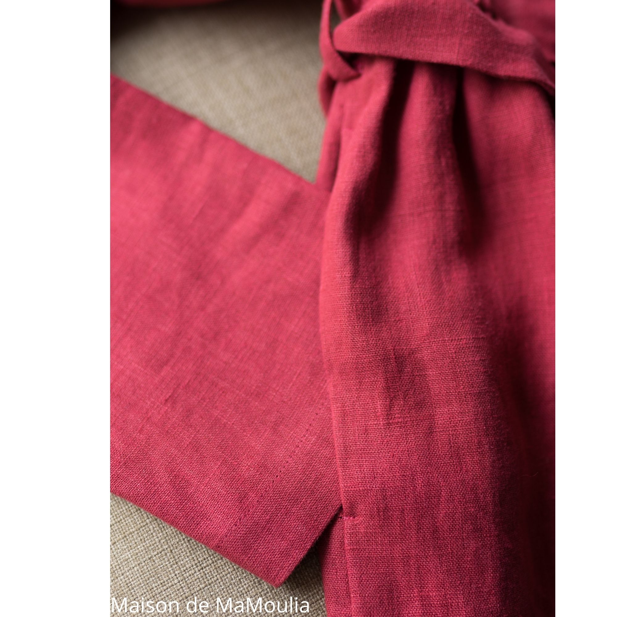 robe-midi-femme-manches-longues-col-bateau-100-lin-lave-français-offon-maison-de-mamoulia-rose-framboise-