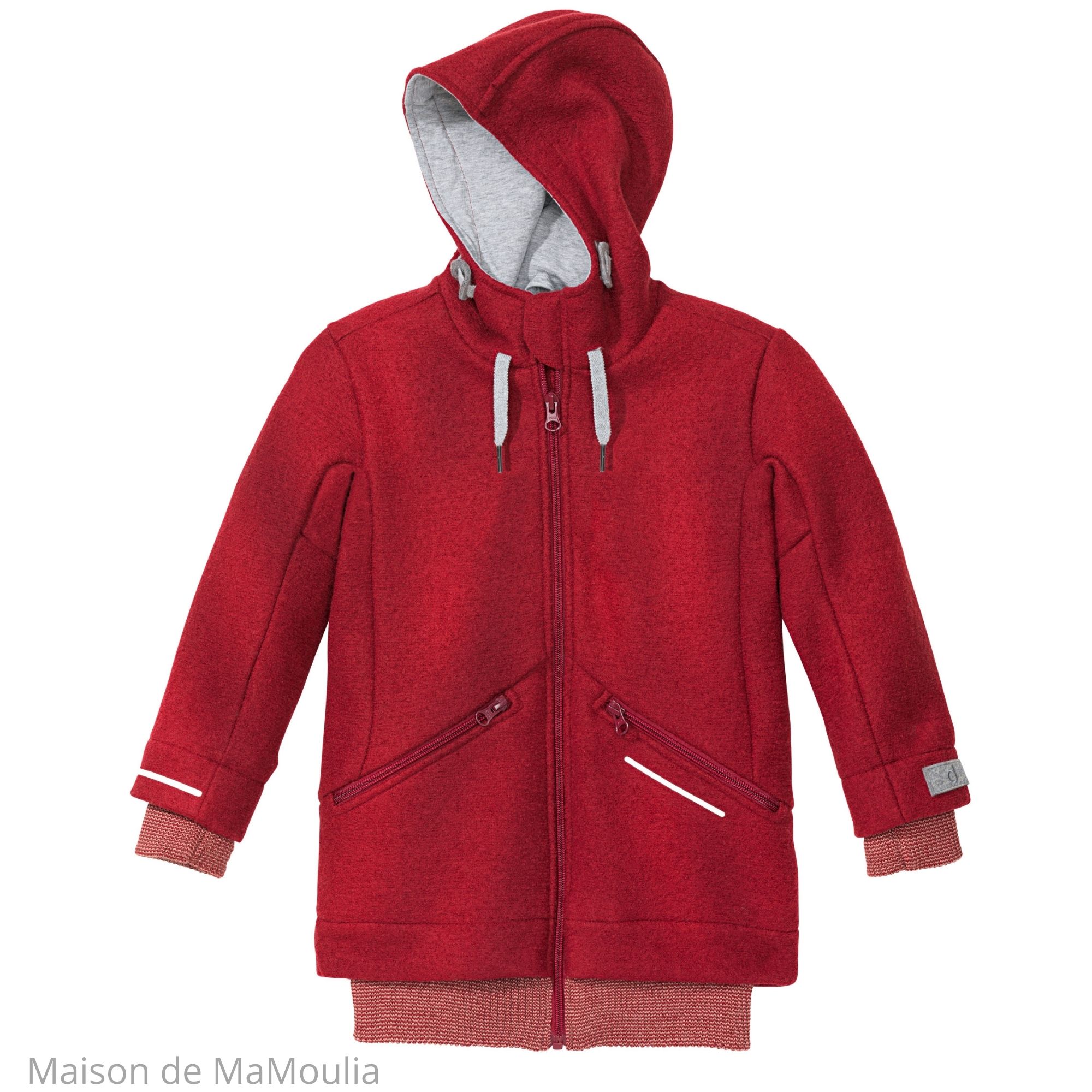 Manteau en laine rouge - Kid Canaille
