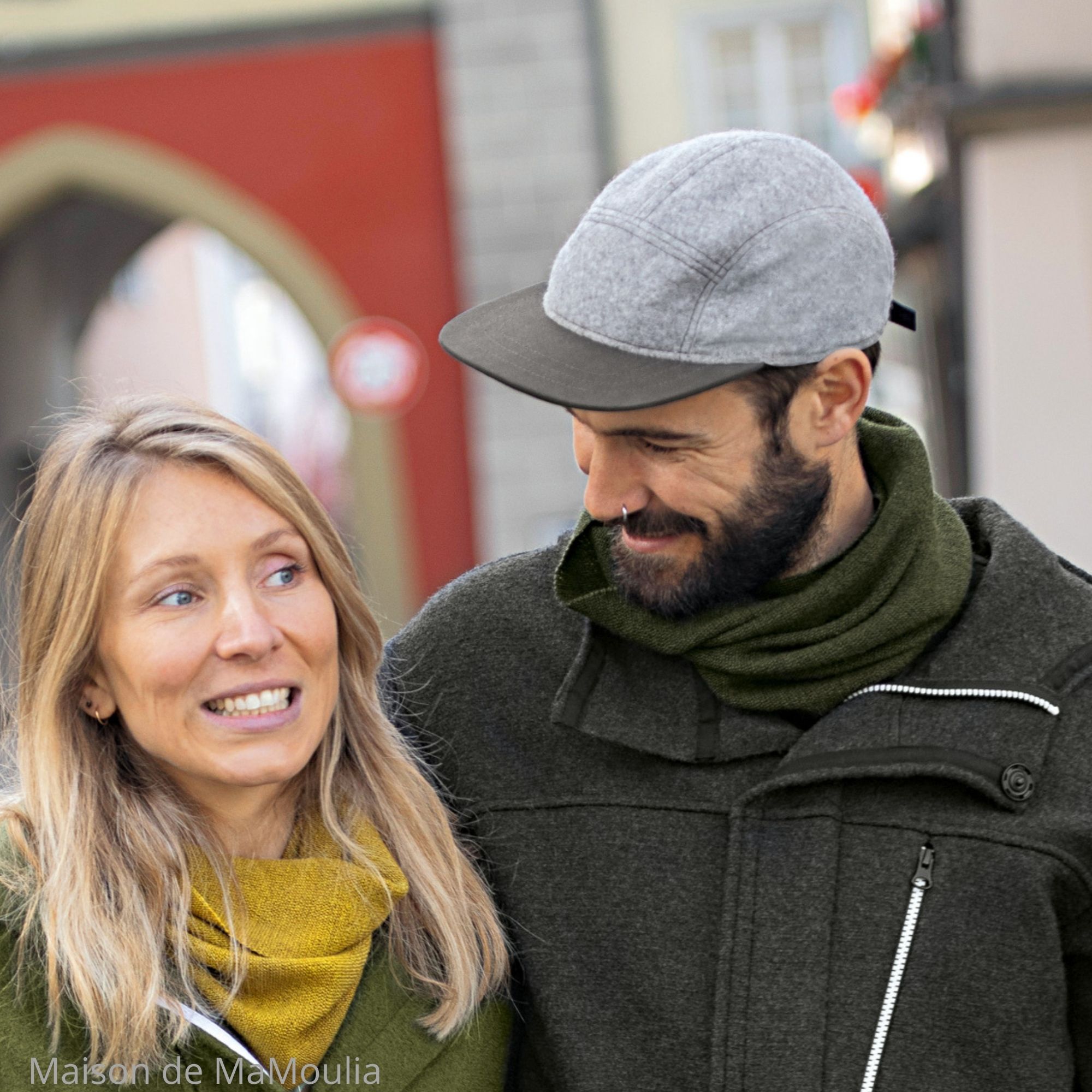 Casquette en laine bouillie –