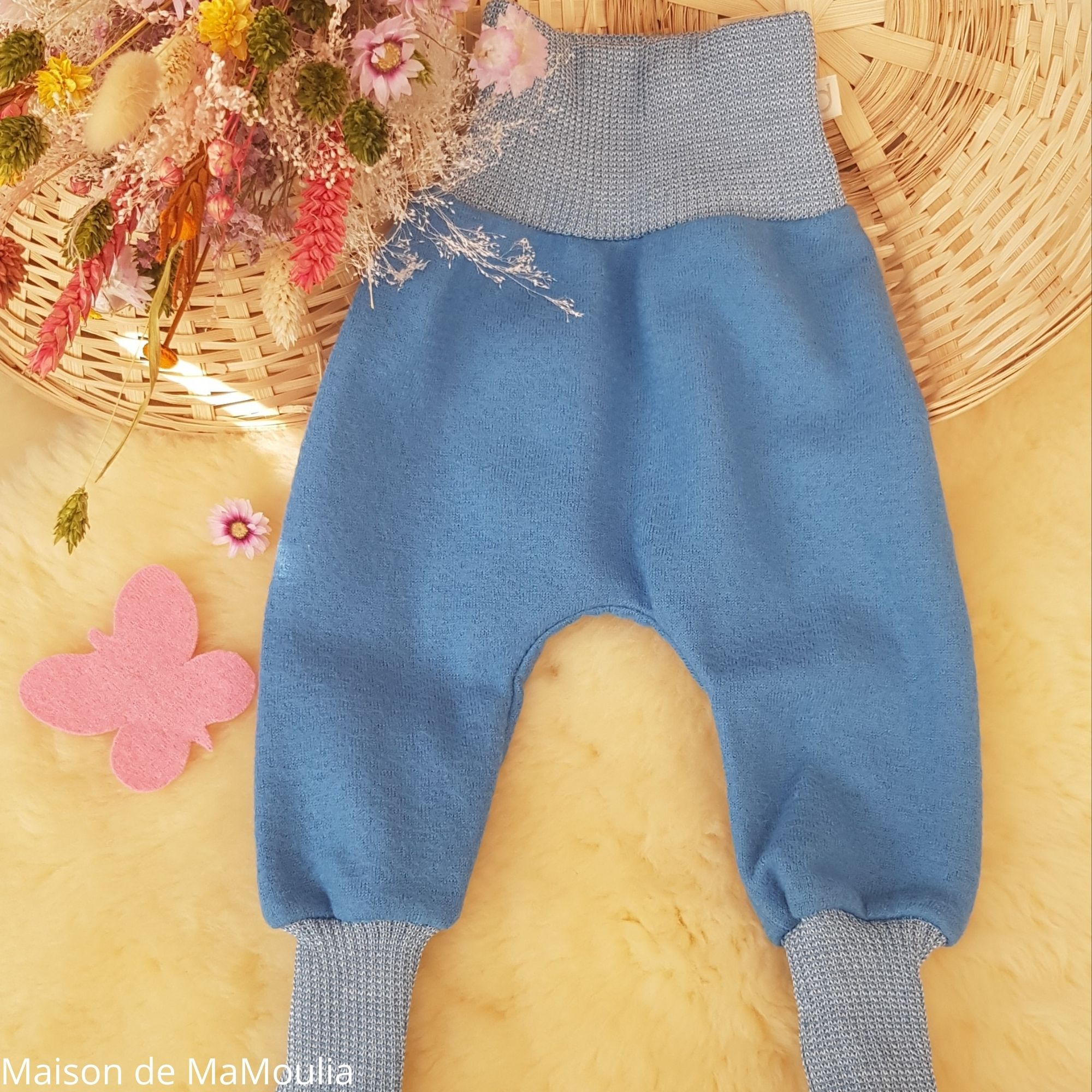 bloomer-pantalon-enfant-laine-merinos-bouillie-bio-disana-maison-de-mamoulia-bleu-clair- ciel-