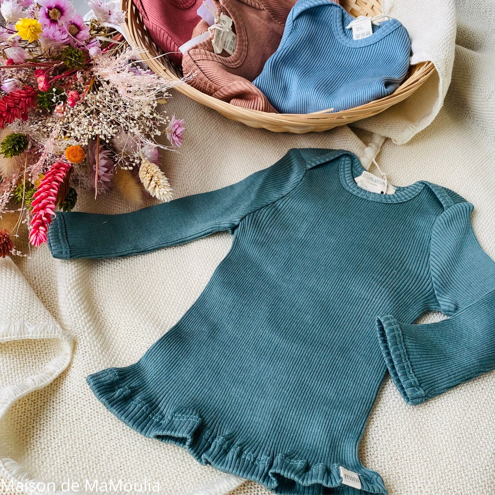 belfast-tshirt-bebe-enfant-soie-coton-minimalisma- maison-de-mamoulia-jade-vert