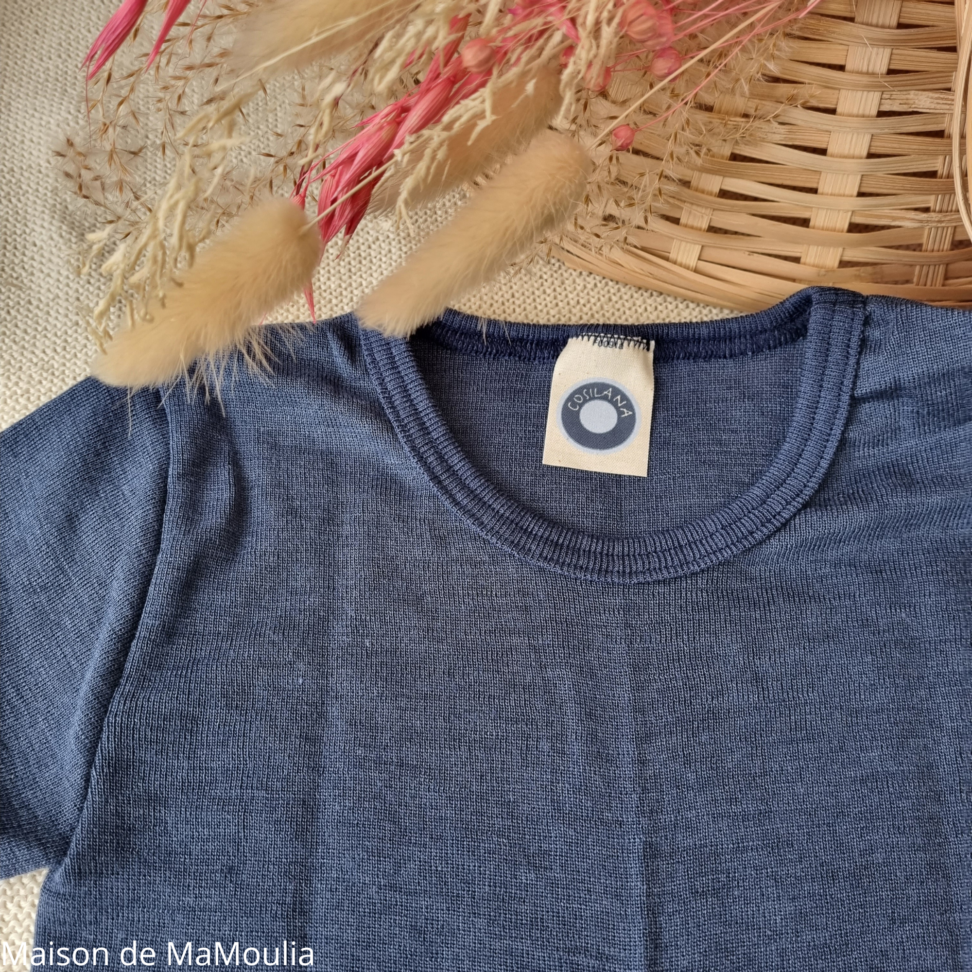 tshirt-cosilana-laine-soie-bio-bebe-enfant-maison-de-mamoulia-manches- courtes- bleu