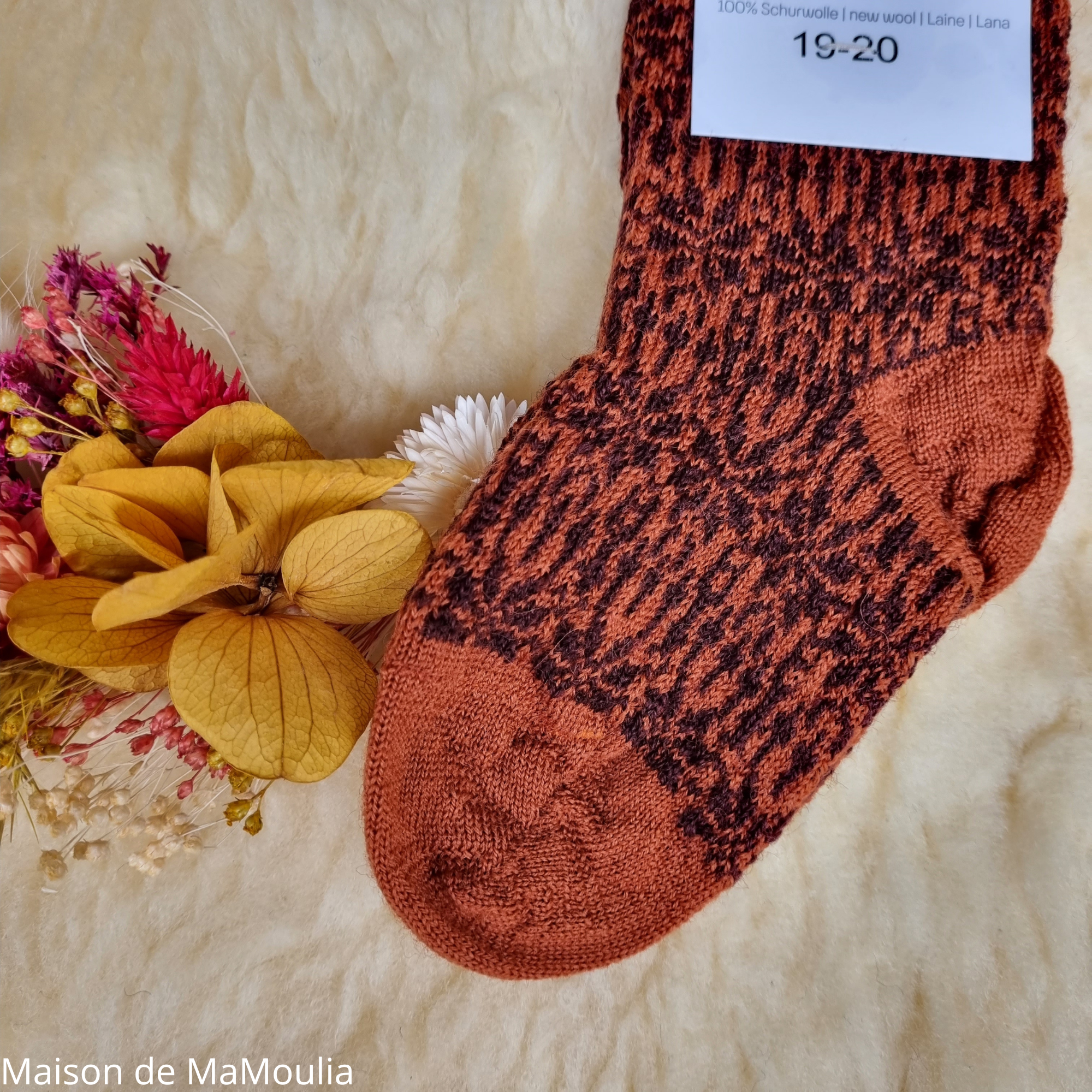 Chaussette chaude pour nouveau-né, 1 paire, automne hiver, bébé