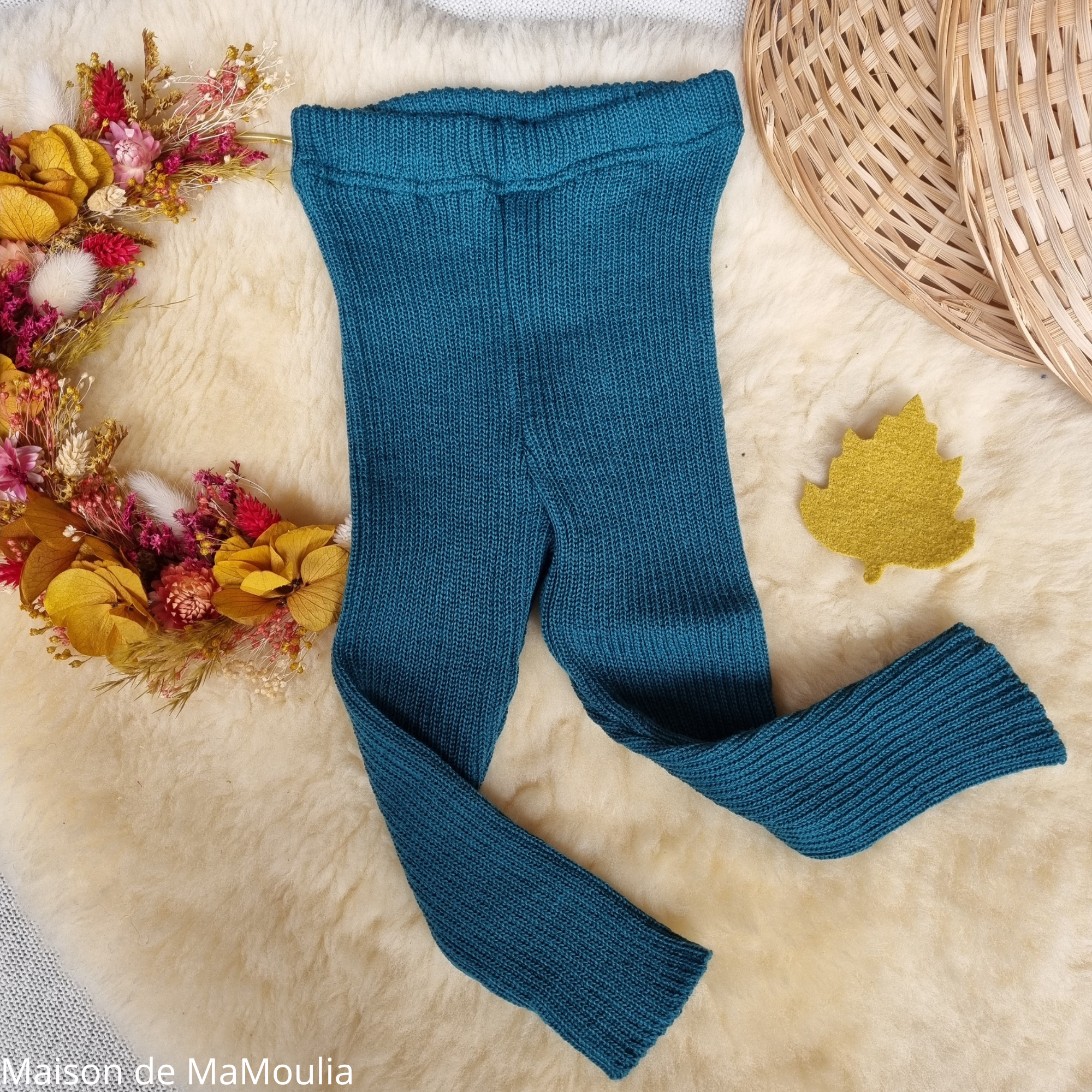 disana-legging-collant-pure-laine-merinos-tricotée-bebe-enfant-maison-de-mamoulia-bleu-pacific-petrole-