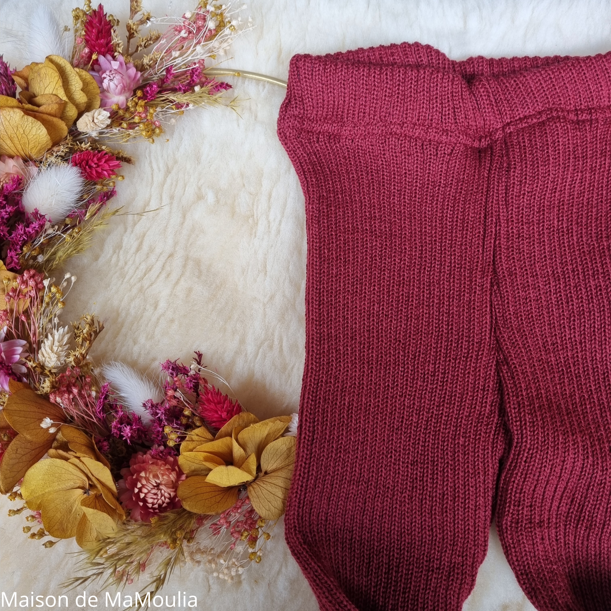 disana-legging-collant-pure-laine-merinos-tricotée-bebe-enfant-maison-de-mamoulia-rouge-bordeaux -fonce