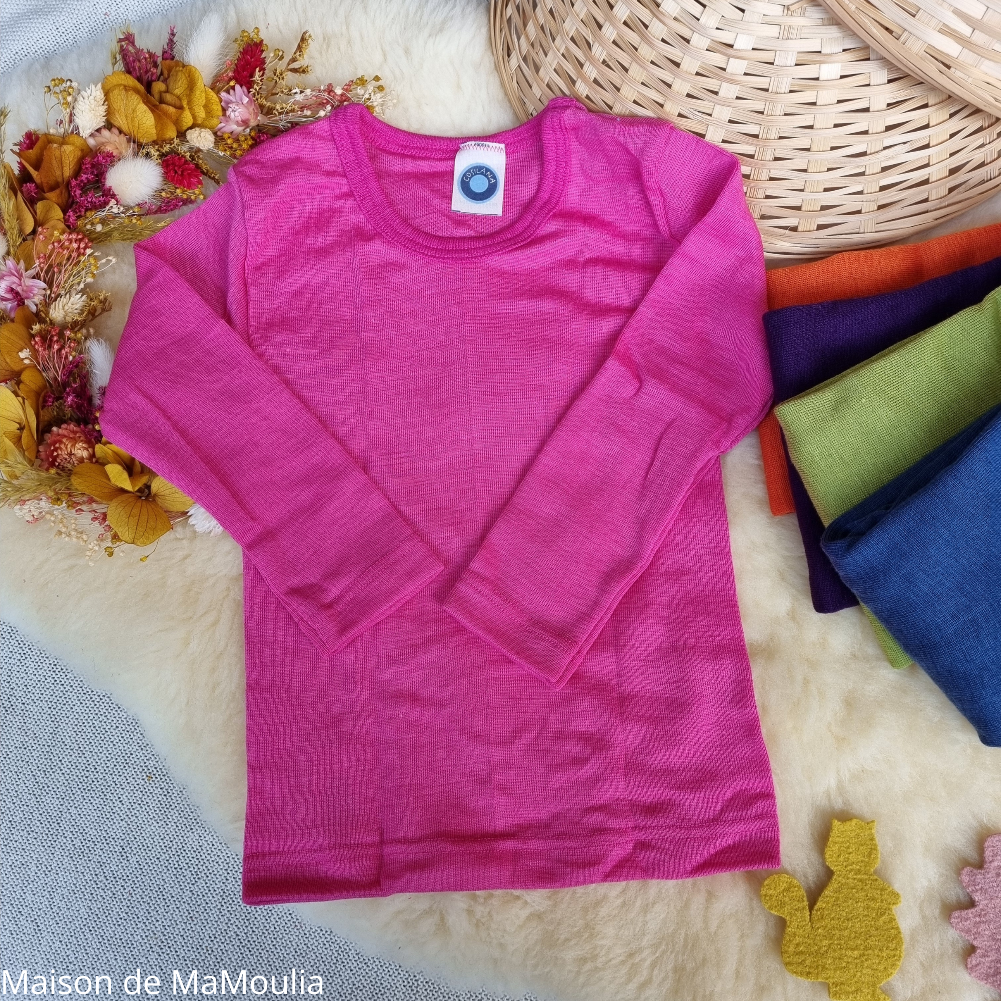 t-shirt-cosilana-laine-soie-bio-enfant-maison-de-mamoulia-manches-longues-rose