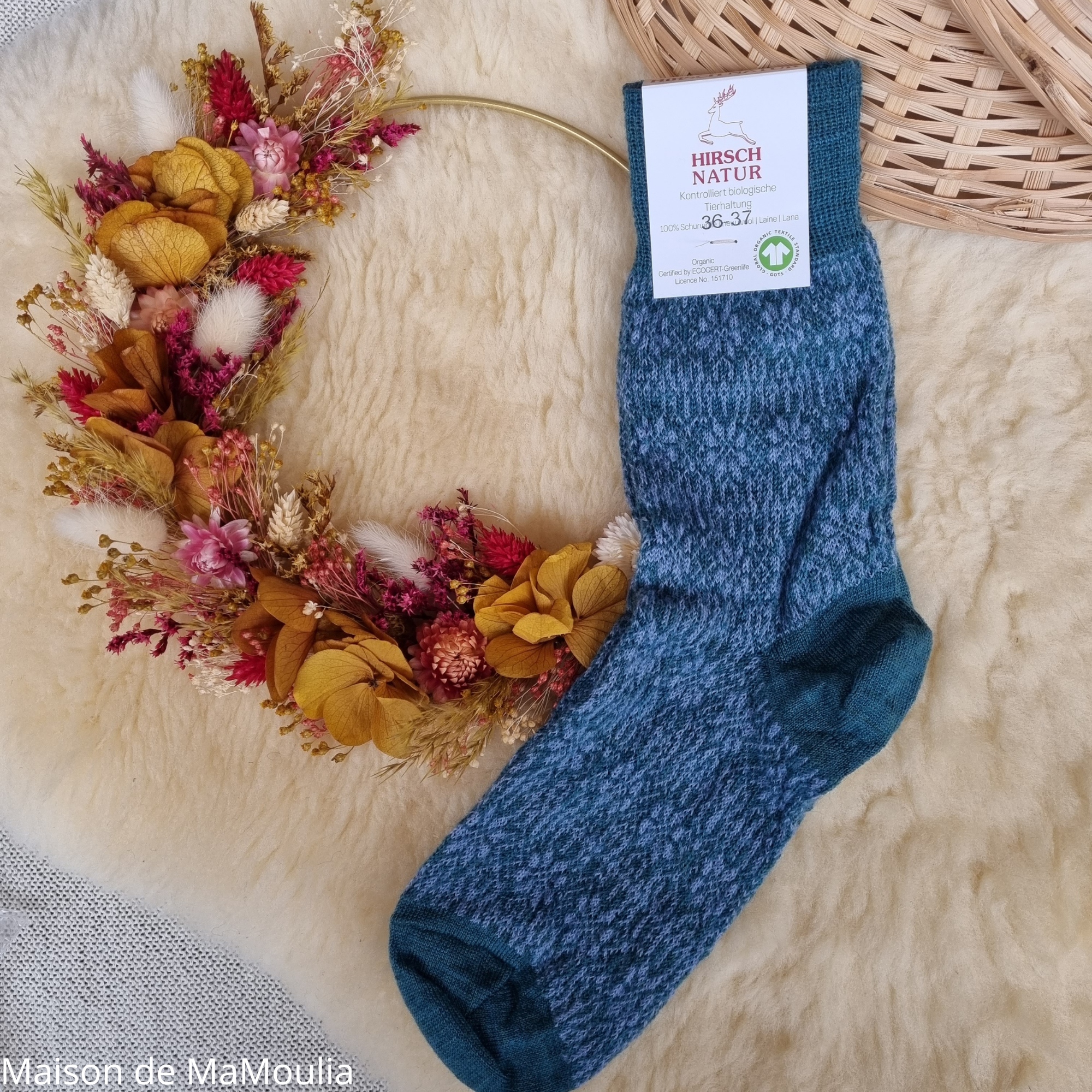 156-chaussettes-pure-laine-bio-ecologique-hirsch-natur-maison-de-mamoulia-norvegienne-fine-adulte- turquoise