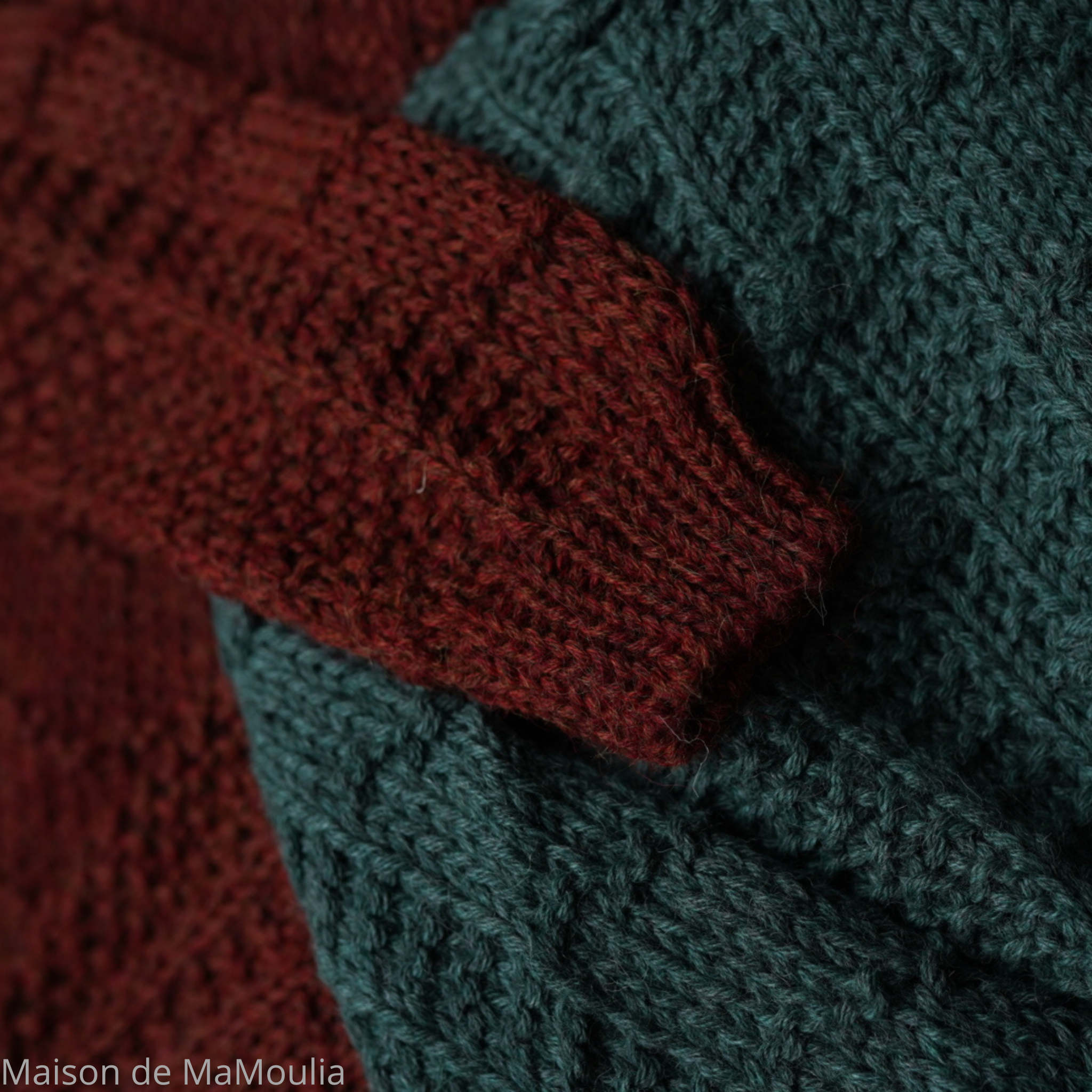 serendipidy-organic-alpaga-dot-sweater-pull-gilet-femme-maison-de-mamoulia- mahagony -acajout-manches