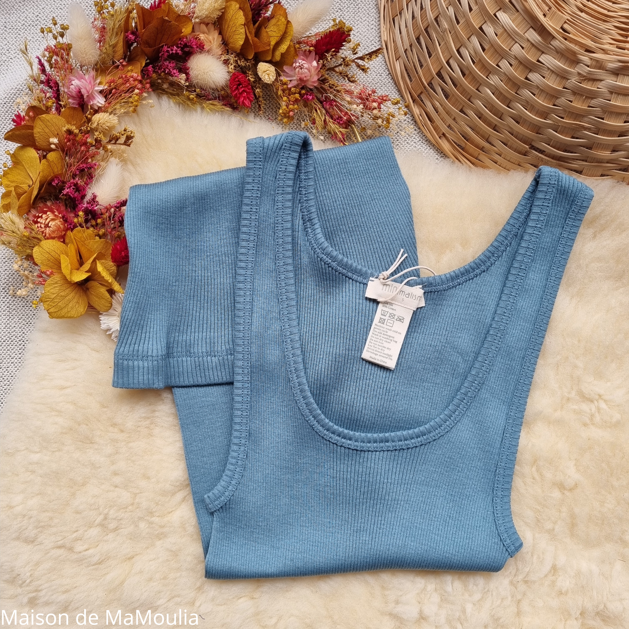minimalisma-Gudrun - tshirt-debardeur-soie-coton-femme-maison-de-mamoulia-Waterfall - bleu-clair