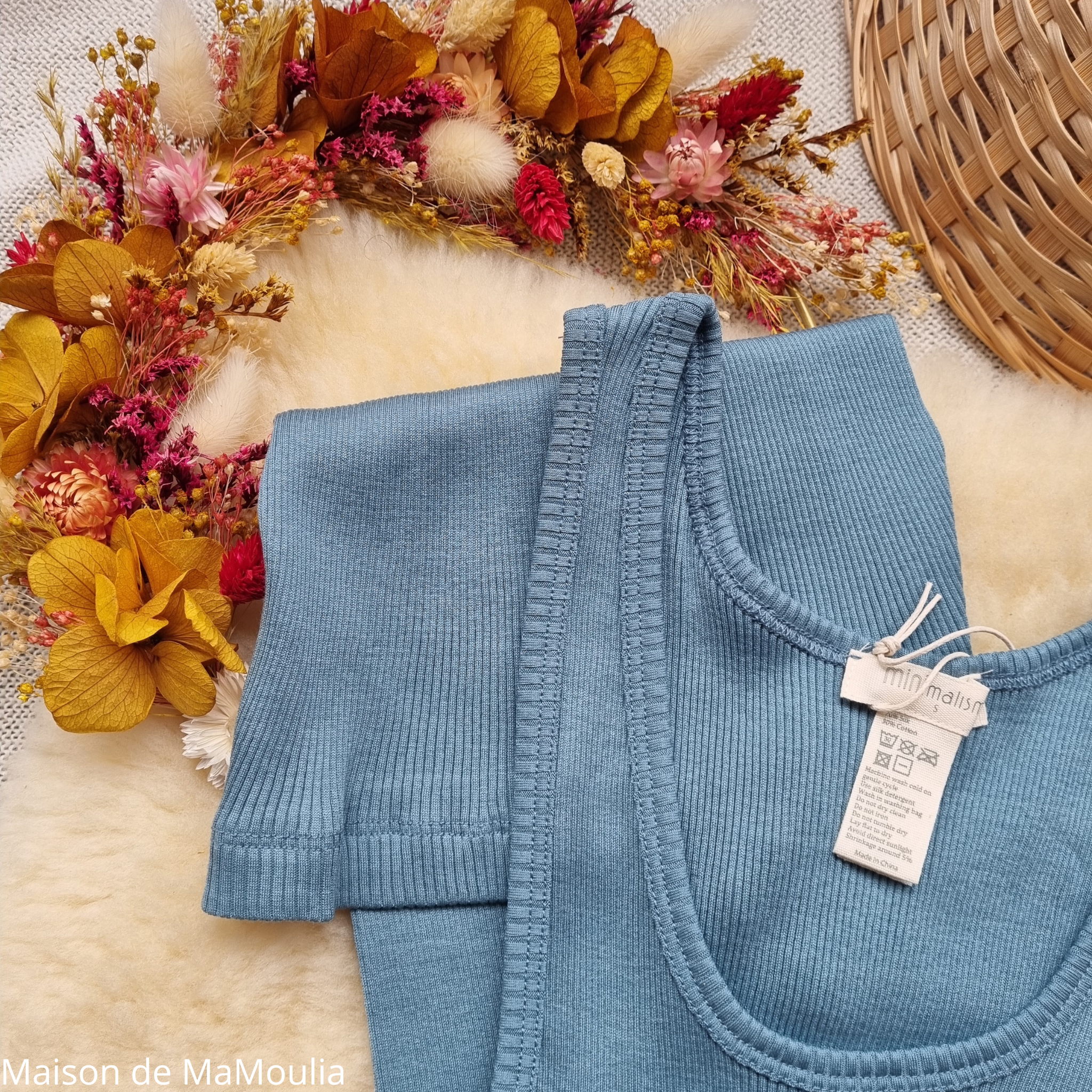 minimalisma-Gudrun - tshirt-debardeur-soie-coton-femme-maison-de-mamoulia-Waterfall -bleu-clair