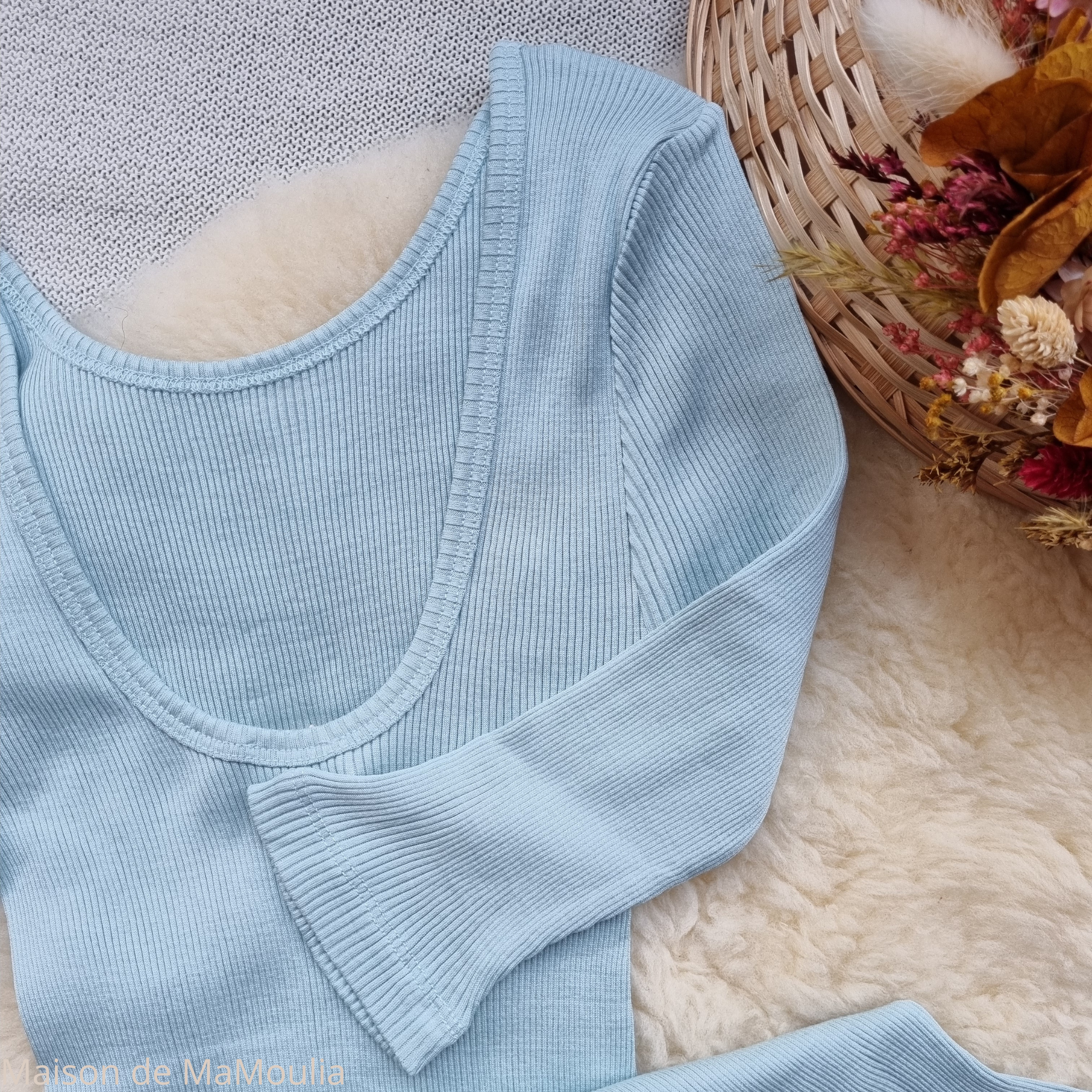 minimalisma-gym- tshirt-top-manches-courtes-34-soie-coton-femme-maison-de-mamoulia-Waterfall-bleu- clair