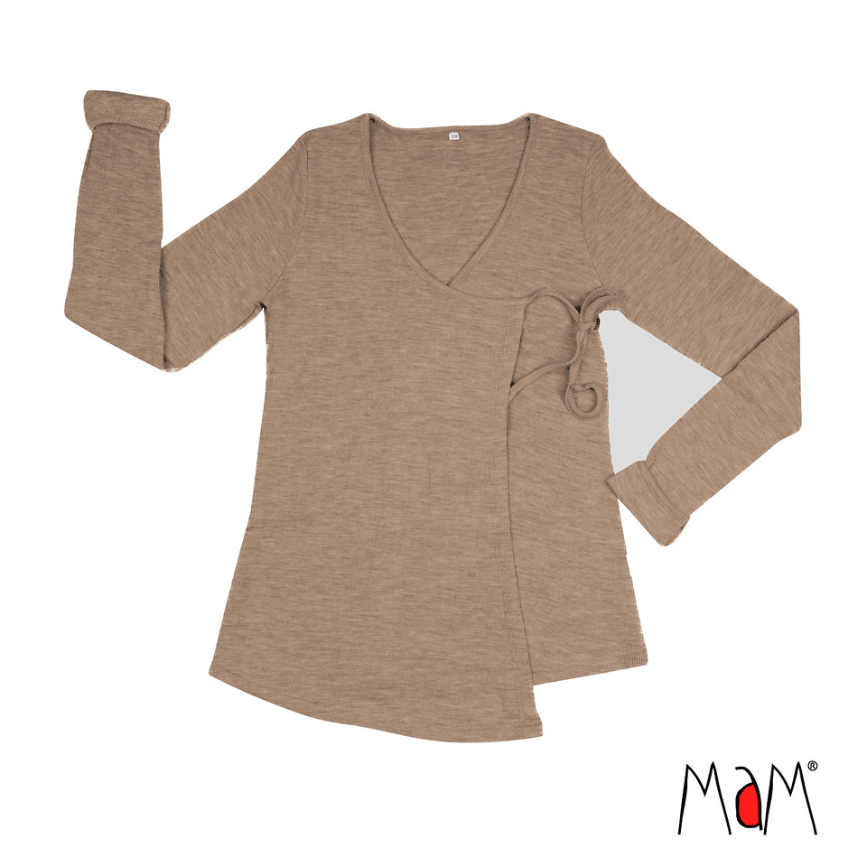 Sweat en laine mérinos pour grossesse et allaitement - MaM