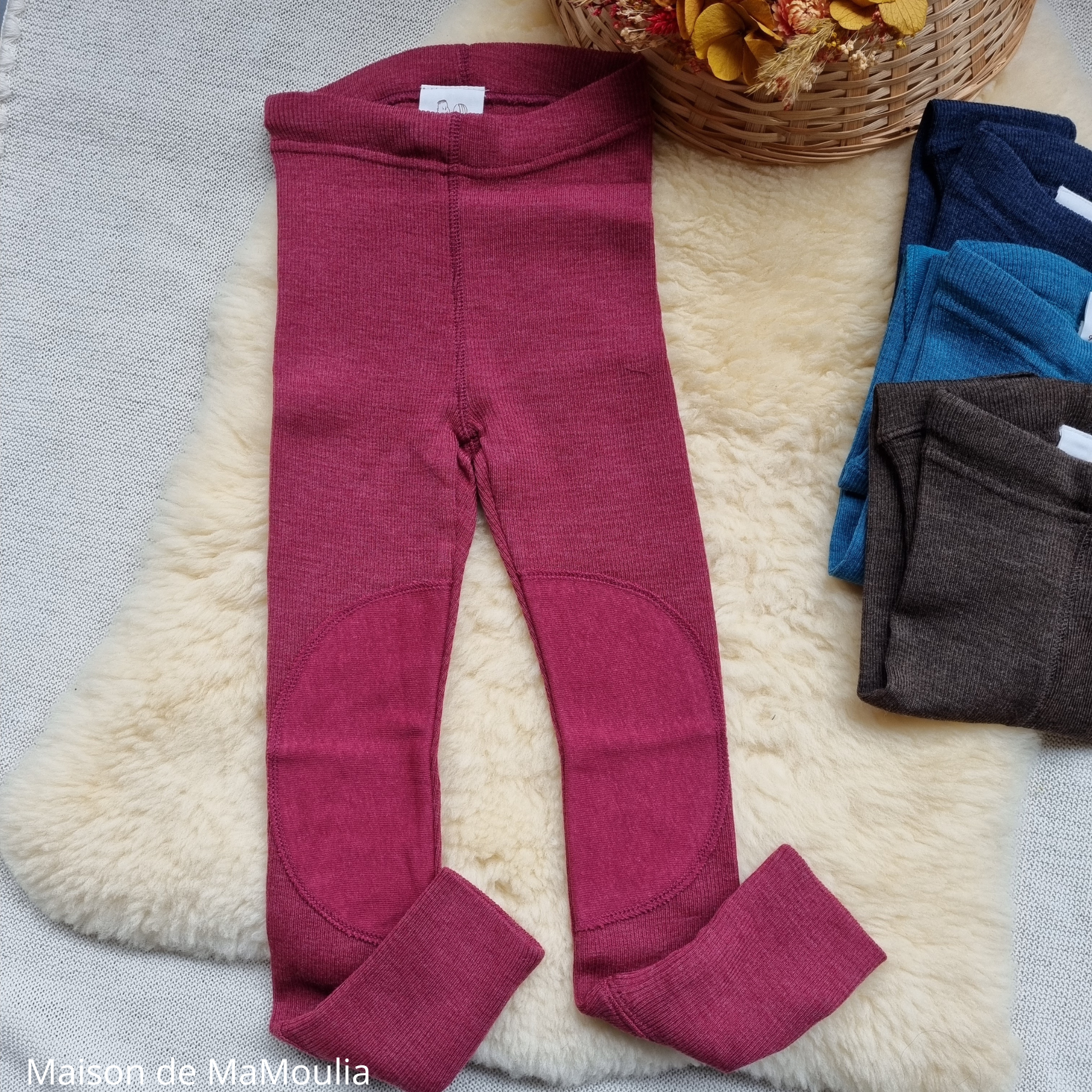 manymonths-pantalon-legging-genouilleres-laine-merinos-enfant-maison-de-mamoulia-dark-cerise-rouge