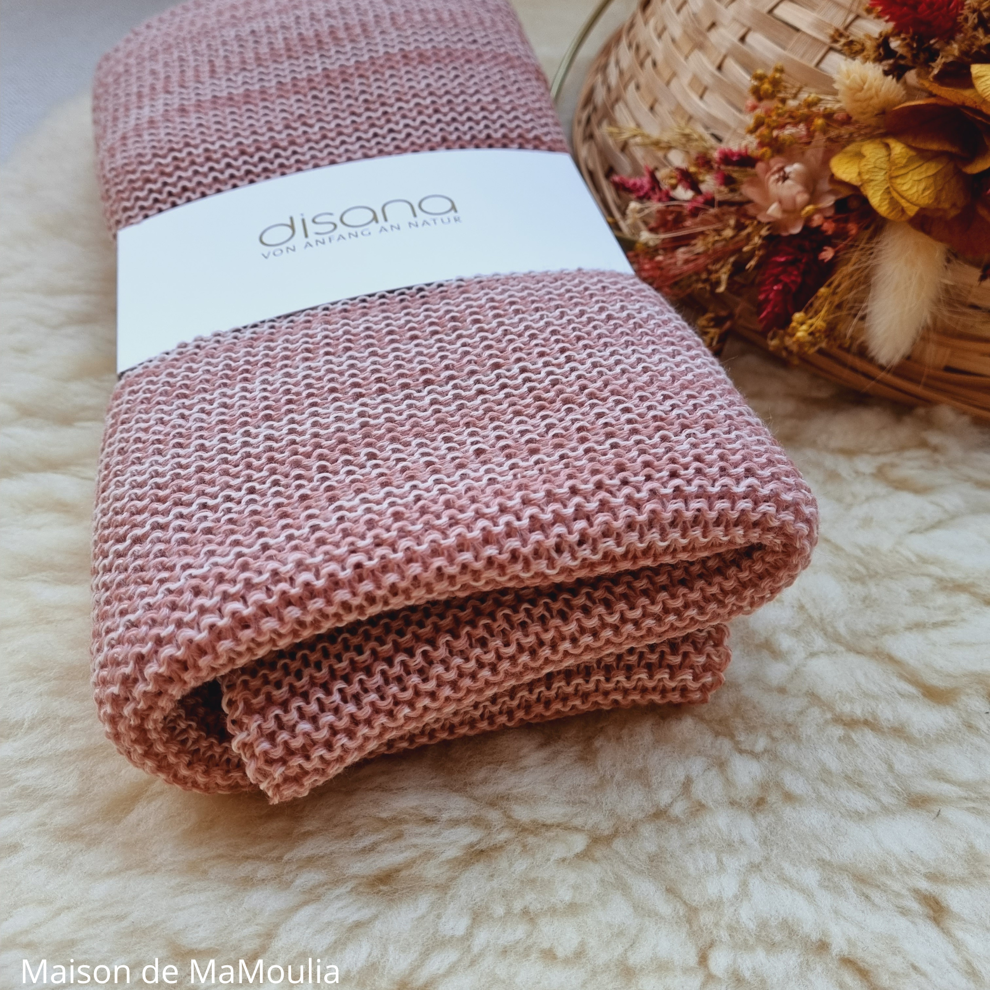 Snood tricoté rose fushia femme